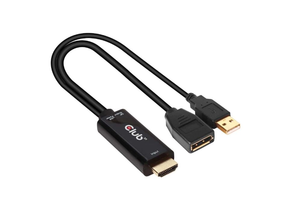 I/O ADAPTER HDMI TO DP/ACTIVE M/F CAC-1331 CLUB3D 1 I/O ADAPTER HDMI TO DP/ACTIVE M/F CAC-1331 CLUB3D 1