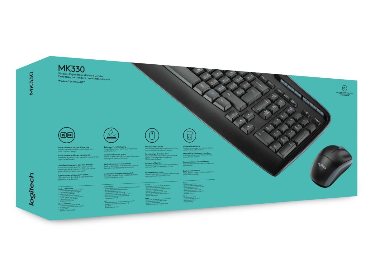 KEYBOARD +MOUSE COMBO MK330/ENG 920-003989 LOGITECH 6