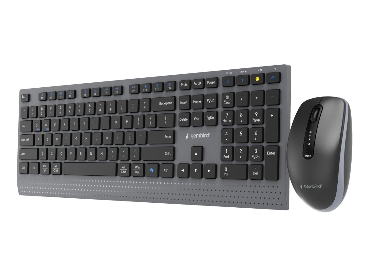 KEYBOARD +MOUSE WRL ENG/BK KBS-WPS-02 GEMBIRD 3
