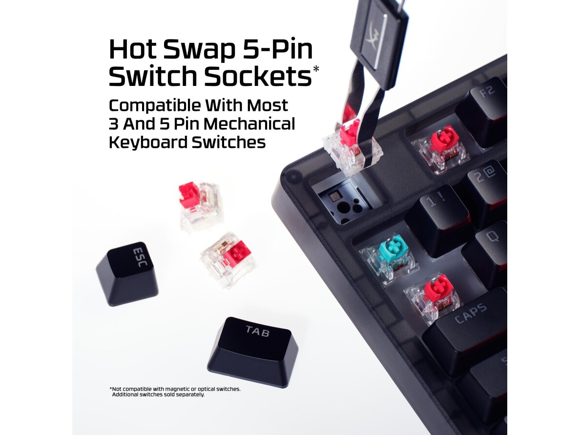 KEYBOARD ORIGINS 2 1800 RGB/BLACK B4QS4AA#ABA HYPERX 3 KEYBOARD ORIGINS 2 1800 RGB/BLACK B4QS4AA#ABA HYPERX 3