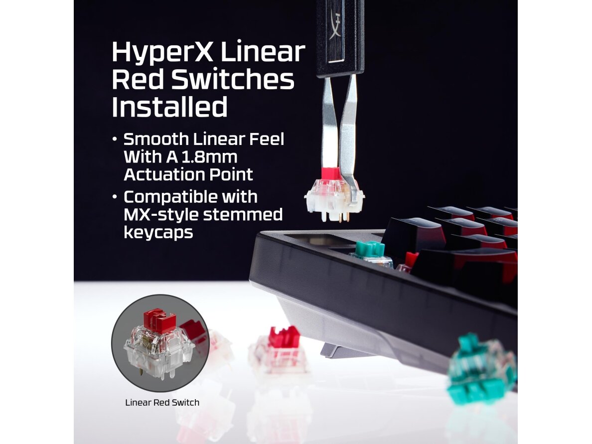KEYBOARD ORIGINS 2 1800 RGB/BLACK B4QS4AA#ABA HYPERX 9