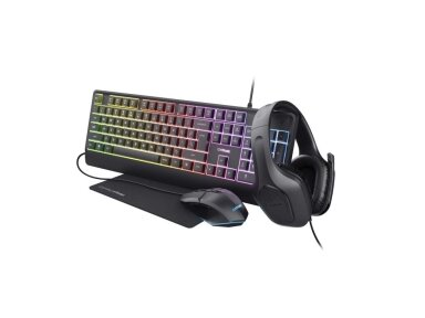 KEYBOARD +MOUSE GXT792 QUADROX/4-IN-1 BUNDLE ENG 25155 TRUST