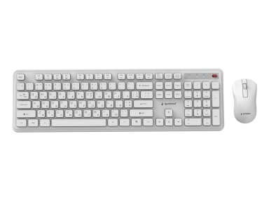 KEYBOARD +MOUSE WRL CYRILLIC/WH KBS-WPS-01-W-CYRL GEMBIRD