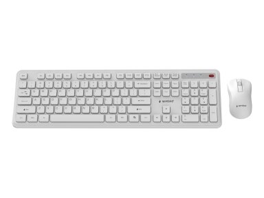 KEYBOARD +MOUSE WRL ENG/WH KBS-WPS-01-W GEMBIRD