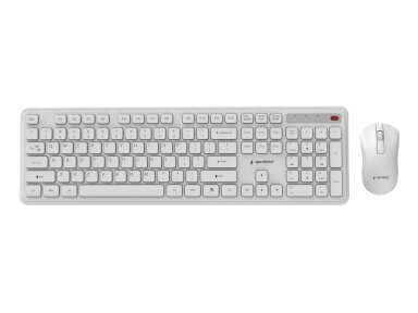 KEYBOARD +MOUSE WRL ENG/WH KBS-WPS-01-W GEMBIRD