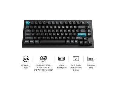 KEYBOARD WRL Q1 ULTRA/BLACK Q1U-M3 KEYCHRON