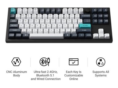 KEYBOARD WRL Q3 MAX RGB/CARBON BLACK Q3M-M4 KEYCHRON