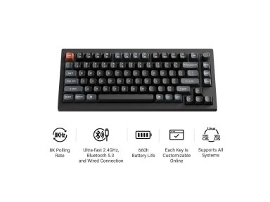 KEYBOARD WRL V1 ULTRA/BLACK V1U-D4 KEYCHRON