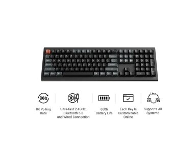 KEYBOARD WRL V6 ULTRA/BLACK V6U-D4 KEYCHRON