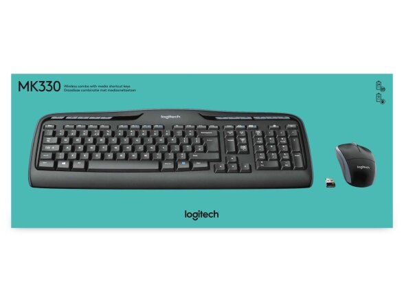 KEYBOARD +MOUSE COMBO MK330/ENG 920-003989 LOGITECH 3
