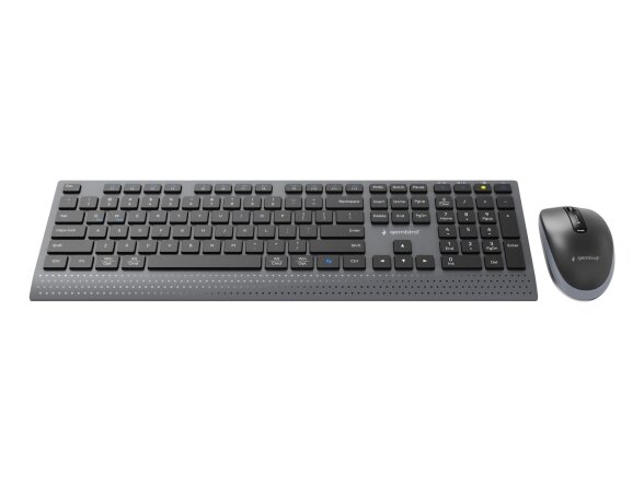 KEYBOARD +MOUSE WRL ENG/BK KBS-WPS-02 GEMBIRD 1