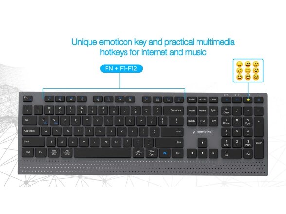 KEYBOARD +MOUSE WRL ENG/BK KBS-WPS-02 GEMBIRD 12 KEYBOARD +MOUSE WRL ENG/BK KBS-WPS-02 GEMBIRD 12