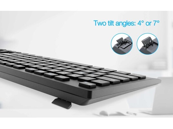 KEYBOARD +MOUSE WRL ENG/BK KBS-WPS-02 GEMBIRD 13