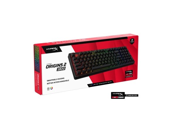 KEYBOARD ORIGINS 2 1800 RGB/BLACK B4QS4AA#ABA HYPERX 13 KEYBOARD ORIGINS 2 1800 RGB/BLACK B4QS4AA#ABA HYPERX 13