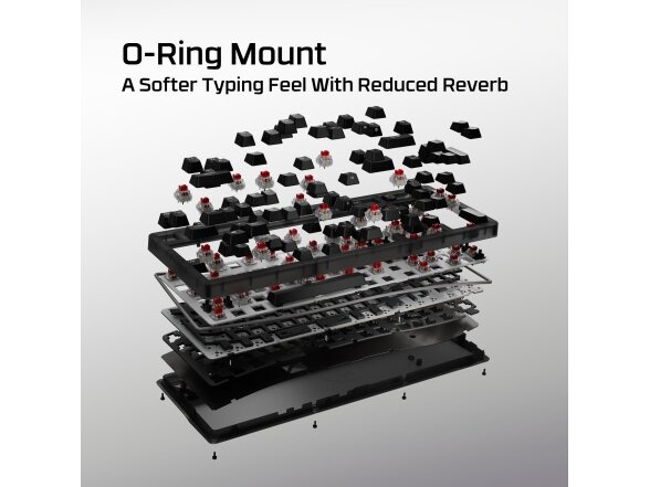 KEYBOARD ORIGINS 2 1800 RGB/BLACK B4QS4AA#ABA HYPERX 8
