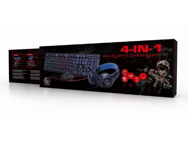 KEYBOARD USB GAMING KIT ENG/GHOST GGS-UMGL4-02 GEMBIRD 5