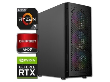 Kompiuteris Gamer | AMD Ryzen 7 5800X, 32GB DDR4, 1TB SSD, RTX 5060TI 16GB