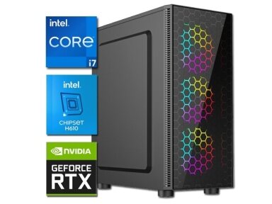 Kompiuteris PRO-Gamer | Intel Core I7 14700f, 32GB DDR4, 1TB SSD, RTX 5070 12GB