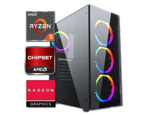 Kompiuteris Gamer | AMD Ryzen 5 7600X, 16GB DDR5, 512GB SSD, AMD Radeon RX 9060XT 8GB