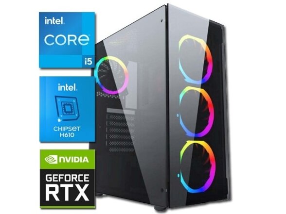 Kompiuteris Gamer | Intel Core i5-14400F, 32GB DDR4, 1TB SSD, RTX 5060ti 16GB