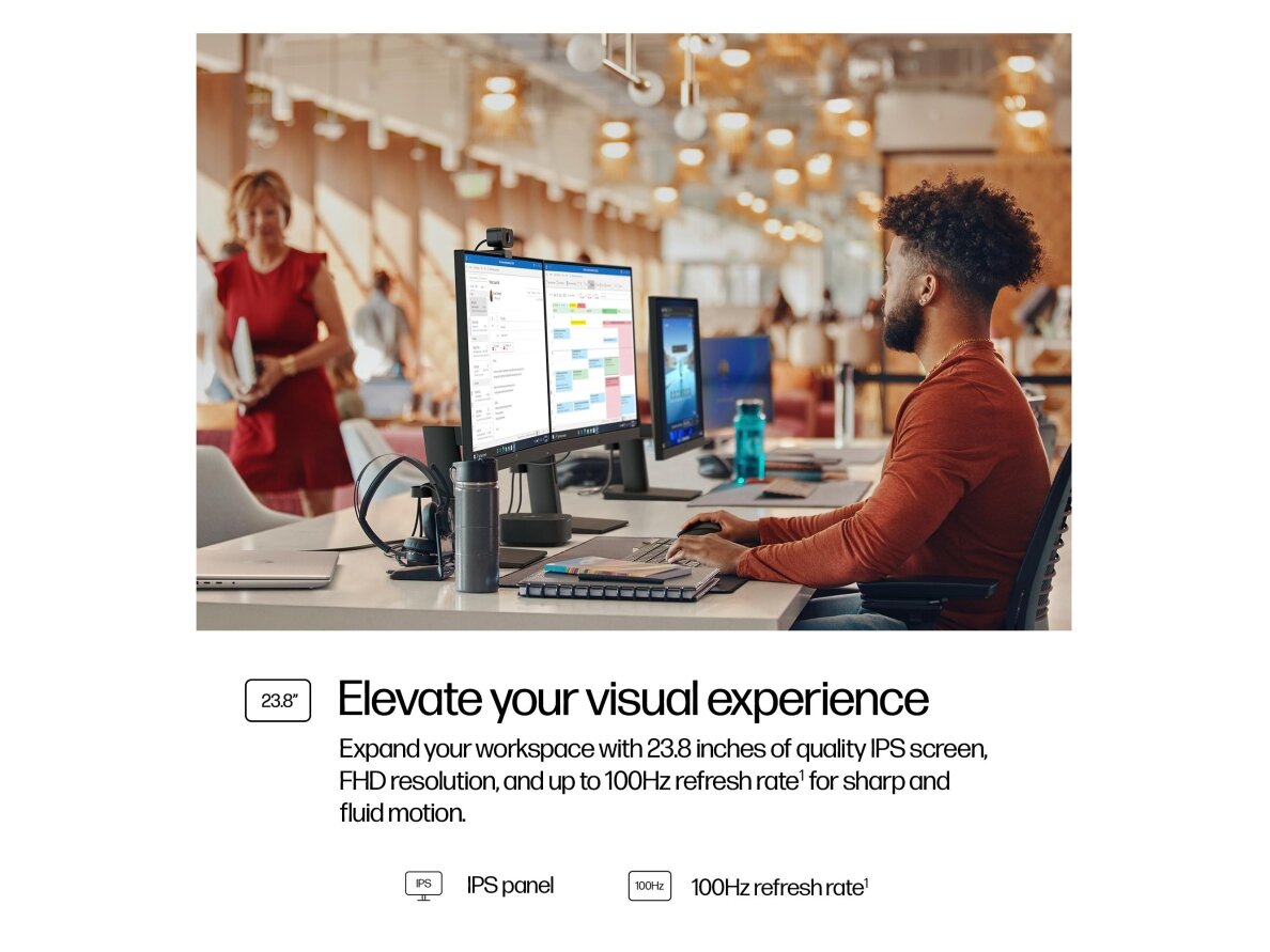 LCD Monitor|HP|23.8 "|1920 x 1080 pixels|Full HD|Native aspect ratio 16:9|LCD|Flat|B0BU9UT 2 LCD Monitor|HP|23.8 "|1920 x 1080 pixels|Full HD|Native aspect ratio 16:9|LCD|Flat|B0BU9UT 2