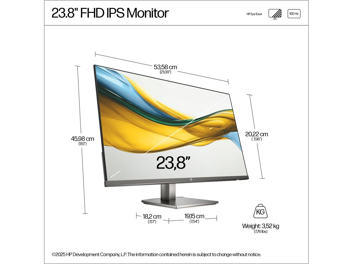 LCD Monitor|HP|23.8 "|1920 x 1080 pixels|Full HD|Native aspect ratio 16:9|LCD|Flat|B11W5AT 4 LCD Monitor|HP|23.8 "|1920 x 1080 pixels|Full HD|Native aspect ratio 16:9|LCD|Flat|B11W5AT 4