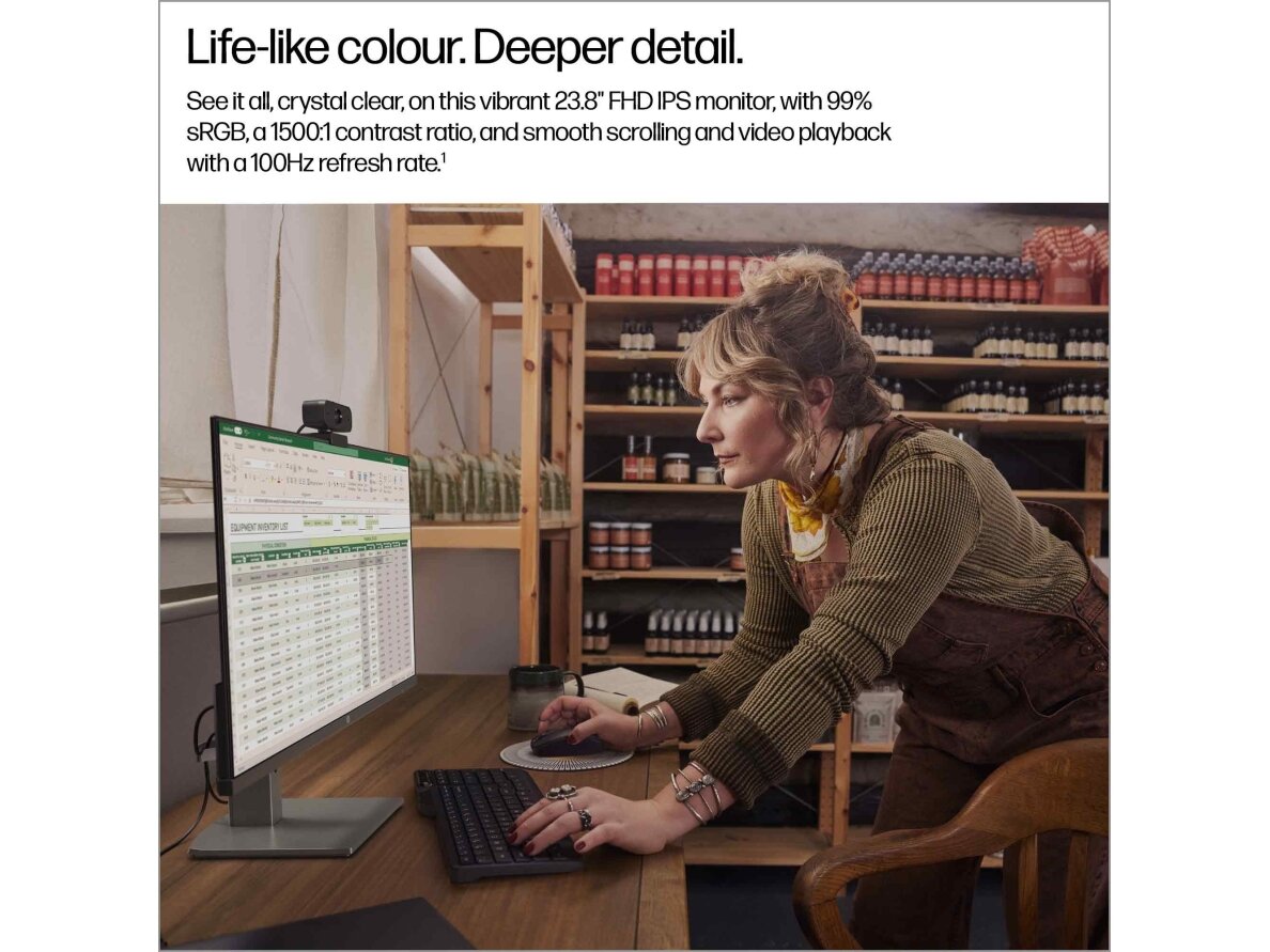LCD Monitor|HP|23.8 "|1920 x 1080 pixels|Full HD|Native aspect ratio 16:9|LCD|Flat|B11W5AT 6 LCD Monitor|HP|23.8 "|1920 x 1080 pixels|Full HD|Native aspect ratio 16:9|LCD|Flat|B11W5AT 6