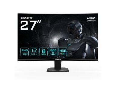 LCD Monitor|GIGABYTE|27 "|1920 x 1080 pixels|Full HD|Native aspect ratio 16:10|LED|Curved|GS27FC2EK
