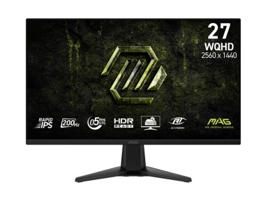 LCD Monitor|MSI|27 "|2560 x 1440 pixels|Wide Quad HD|Native aspect ratio 16:9|LCD|Flat|MAG275QFE20