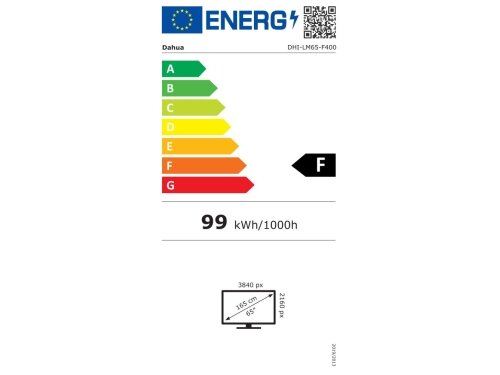 LCD Monitor|DAHUA|LM43-F400|65"|3840x2160|16:9|60Hz|8 ms|Speakers|DHI-LM65-F400 1