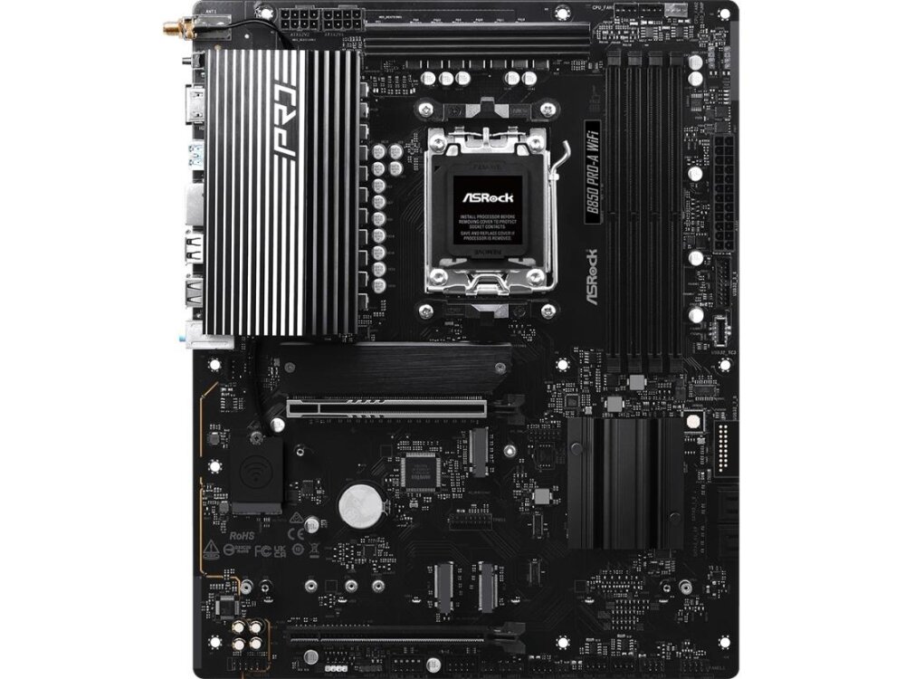 Mainboard|ASROCK|AMD B850|SAM5|ATX|Memory DDR5|Memory slots 4|1xPCI-Express 4.0 16x|1xPCI-Express 5.0 16x|1xM.2|1xHDMI|1xAudio-In|1xAudio-Out|1xMicrophone|6xUSB 2.0|4xUSB 3.2|1xUSB-C|1xRJ45|B850PRO-AWIFI 1 Mainboard|ASROCK|AMD B850|SAM5|ATX|Memory DDR5|Memory slots 4|1xPCI-Express 4.0 16x|1xPCI-Express 5.0 16x|1xM.2|1xHDMI|1xAudio-In|1xAudio-Out|1xMicrophone|6xUSB 2.0|4xUSB 3.2|1xUSB-C|1xRJ45|B850PRO-AWIFI 1