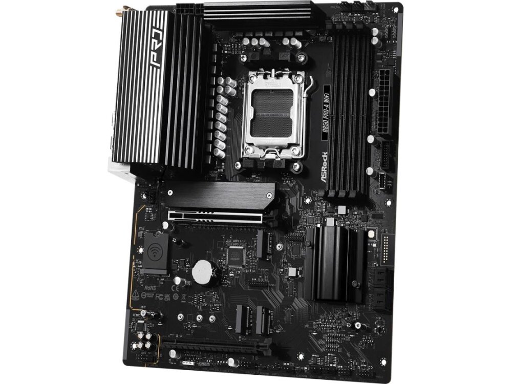 Mainboard|ASROCK|AMD B850|SAM5|ATX|Memory DDR5|Memory slots 4|1xPCI-Express 4.0 16x|1xPCI-Express 5.0 16x|1xM.2|1xHDMI|1xAudio-In|1xAudio-Out|1xMicrophone|6xUSB 2.0|4xUSB 3.2|1xUSB-C|1xRJ45|B850PRO-AWIFI 4