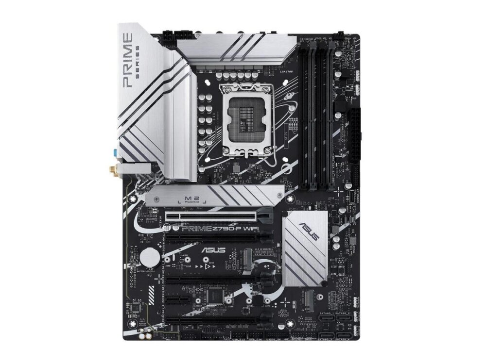 Mainboard|ASUS|Intel Z790|LGA1700|ATX|Memory DDR5|Memory slots 4|1xPCI-Express 3.0 1x|3xPCI-Express 4.0 16x|1xPCI-Express 5.0 16x|3xM.2|1xHDMI|1xDisplayPort|4xUSB 2.0|3xUSB 3.2|1xUSB-C|1xPS/2|1xRJ45|3xAudio port|PRIMEZ790-PWIFI 5 Mainboard|ASUS|Intel Z790|LGA1700|ATX|Memory DDR5|Memory slots 4|1xPCI-Express 3.0 1x|3xPCI-Express 4.0 16x|1xPCI-Express 5.0 16x|3xM.2|1xHDMI|1xDisplayPort|4xUSB 2.0|3xUSB 3.2|1xUSB-C|1xPS/2|1xRJ45|3xAudio port|PRIMEZ790-PWIFI 5
