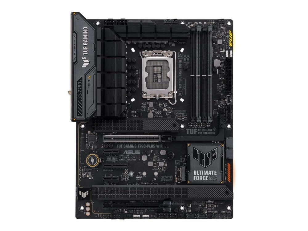 Mainboard|ASUS|Intel Z790|LGA1700|ATX|Memory DDR5|Memory slots 4|2xPCI-Express 3.0 1x|1xPCI-Express 4.0 4x	|1xPCI-Express 4.0 16x|1xPCI-Express 5.0 16x|4xM.2|1xHDMI|1xDisplayPort|6xUSB 3.2|2xUSB-C|1xOptical S/PDIF|1xRJ45|5xAudio port|TUFGAMINGZ790-PLUSWIF