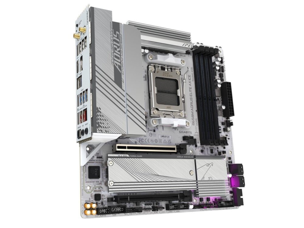 Mainboard|GIGABYTE|AMD B650|SAM5|Micro-ATX|Memory DDR5|Memory slots 4|1xPCI-Express 4.0 4x	|1xPCI-Express 4.0 16x|2xM.2|1xHDMI|1xDisplayPort|4xUSB 2.0|7xUSB 3.2|1xUSB-C|1xOptical S/PDIF|1xRJ45|2xAudio port|B650MAELITEAXICE1.1 2