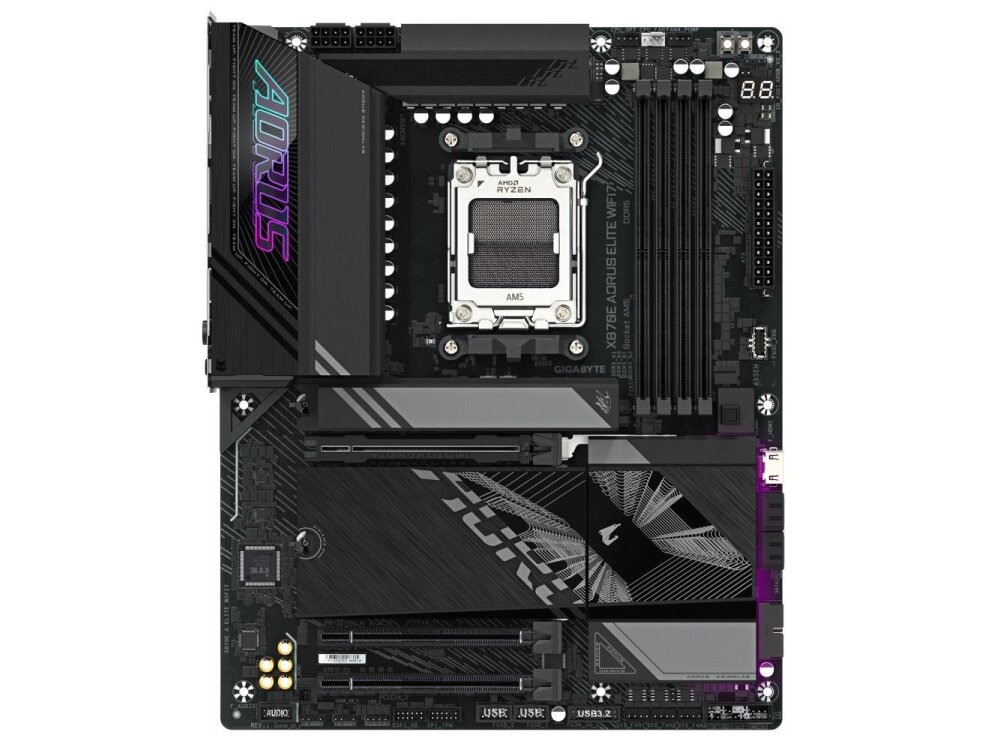 Mainboard|GIGABYTE|AMD X870E|SAM5|ATX|Memory DDR5|Memory slots 4|1xPCI-Express 3.0 4x|1xPCI-Express 4.0 4x |1xPCI-Express 5.0 16x|4xM.2|1xHDMI|4xUSB 2.0|6xUSB 3.2|2xUSB-C|1xOptical S/PDIF|1xRJ45|2xAudio port|X870EAELITEWIFI71.2 1 Mainboard|GIGABYTE|AMD X870E|SAM5|ATX|Memory DDR5|Memory slots 4|1xPCI-Express 3.0 4x|1xPCI-Express 4.0 4x |1xPCI-Express 5.0 16x|4xM.2|1xHDMI|4xUSB 2.0|6xUSB 3.2|2xUSB-C|1xOptical S/PDIF|1xRJ45|2xAudio port|X870EAELITEWIFI71.2 1