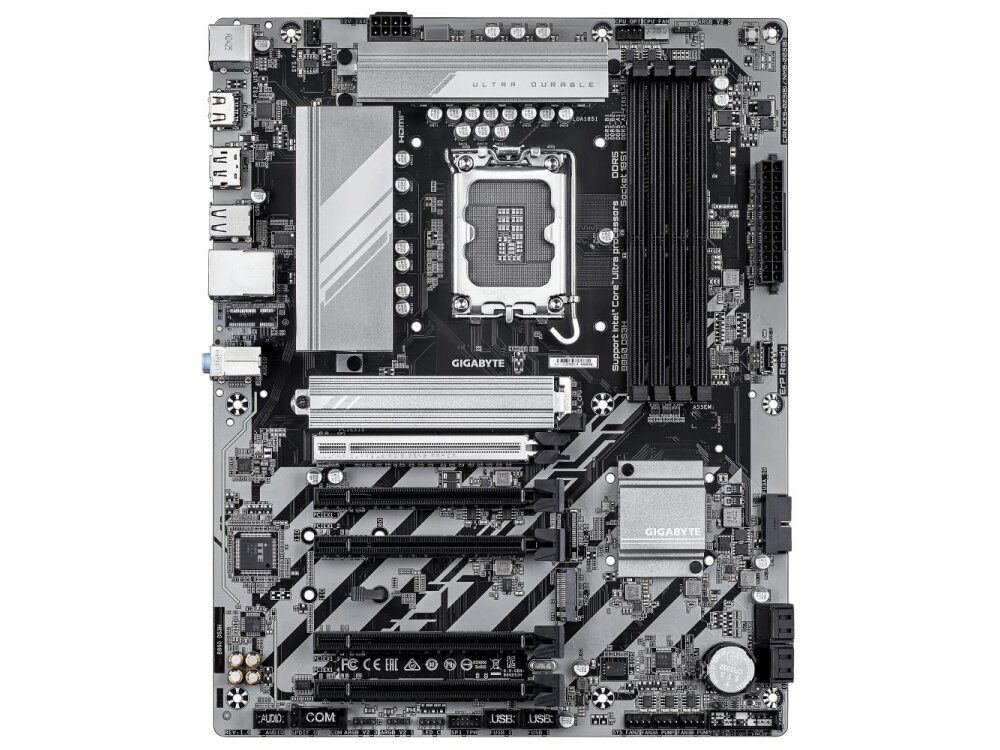 Mainboard|GIGABYTE|Intel B860 Express|LGA1851|ATX|Memory DDR5|Memory slots 4|4xPCI-Express 4.0 1x|1xPCI-Express 5.0 16x|2xM.2|1xHDMI|1xDisplayPort|4xUSB 2.0|1xUSB-C|1xPS/2|1xRJ45|3xAudio port|B860DS3H 1