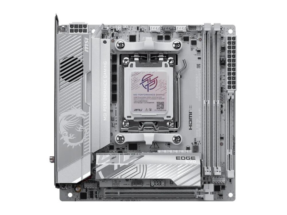 Mainboard|MSI|AMD X870|Socket AM5|mini ITX|RAM DDR5-SDRAM|2xSlots|Wi-Fi Yes|Bluetooth Yes|1xNumber of M.2 (M) slots|MPGX870IEDGETIEVOWIFI 1 Mainboard|MSI|AMD X870|Socket AM5|mini ITX|RAM DDR5-SDRAM|2xSlots|Wi-Fi Yes|Bluetooth Yes|1xNumber of M.2 (M) slots|MPGX870IEDGETIEVOWIFI 1