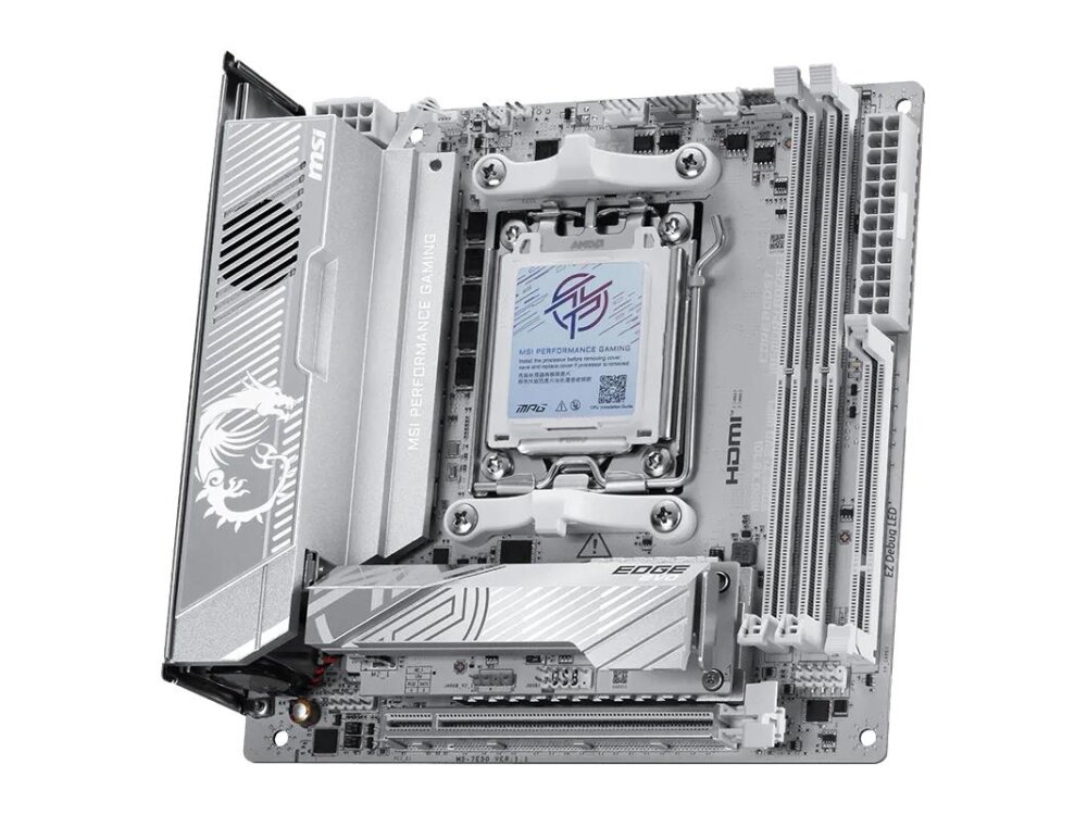Mainboard|MSI|AMD X870|Socket AM5|mini ITX|RAM DDR5-SDRAM|2xSlots|Wi-Fi Yes|Bluetooth Yes|1xNumber of M.2 (M) slots|MPGX870IEDGETIEVOWIFI 2 Mainboard|MSI|AMD X870|Socket AM5|mini ITX|RAM DDR5-SDRAM|2xSlots|Wi-Fi Yes|Bluetooth Yes|1xNumber of M.2 (M) slots|MPGX870IEDGETIEVOWIFI 2