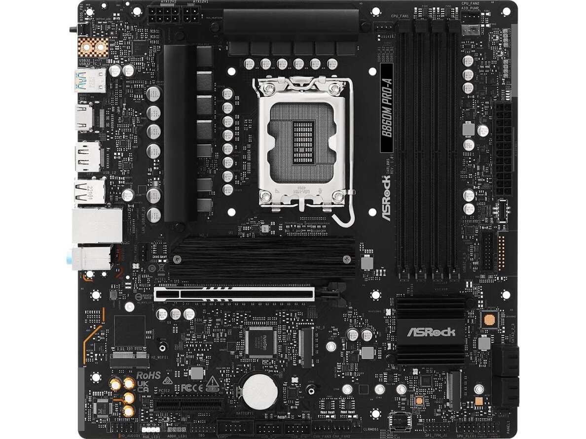 Mainboard|ASROCK|Intel B860|LGA 1851 (Socket V1)|micro ATX|RAM DDR5-SDRAM|4xSlots|3xNumber of M.2 (M) slots|B860MPRO-A 2 Mainboard|ASROCK|Intel B860|LGA 1851 (Socket V1)|micro ATX|RAM DDR5-SDRAM|4xSlots|3xNumber of M.2 (M) slots|B860MPRO-A 2