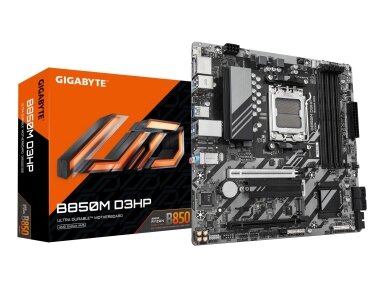Mainboard|GIGABYTE|AMD B850|Socket AM5|micro ATX|RAM DDR5-SDRAM|4xSlots|2xNumber of M.2 (M) slots|B850MD3HP1.2