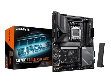 Mainboard|GIGABYTE|AMD X870E|Socket AM5|ATX|RAM DDR5-SDRAM|4xSlots|Wi-Fi Yes|Bluetooth Yes|4xNumber of M.2 (M) slots|X870EEAGLEXWF7