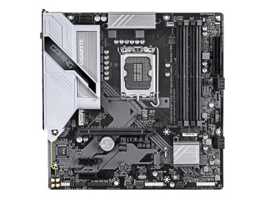 Mainboard|GIGABYTE|B760M GAMING PLUS WIFI DDR4 (REV. 1.1)|Intel B760|LGA 1700|micro ATX|RAM DDR4-SDRAM|4xSlots|Wi-Fi Yes|Bluetooth Yes|2xNumber of M.2 (M) slots|B760MGPWIFIDDR41.1