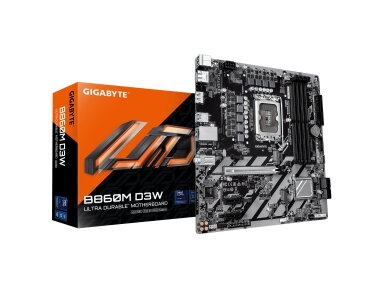 Mainboard|GIGABYTE|Intel B860|LGA 1851 (Socket V1)|micro ATX|RAM DDR5-SDRAM|4xSlots|2xNumber of M.2 (M) slots|B860MD3W
