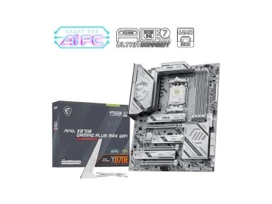 Mainboard|MSI|AMD X870E|Socket AM5|ATX|RAM DDR5-SDRAM|4xSlots|Wi-Fi Yes|Bluetooth Yes|3xNumber of M.2 (M) slots|X870EGAMINPLUSMAXWIFI