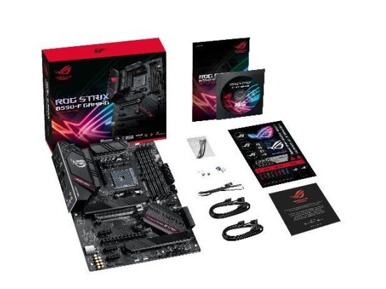 Mainboard|ASUS|AMD B550|SAM4|ATX|3xPCI-Express 3.0 1x|1xPCI-Express 3.0 16x|2xM.2|1xPCI-Express 4.0 16x|Memory DDR4|Memory slots 4|1xHDMI|1xDisplayPort|2xUSB 2.0|1xUSB type C|5xUSB 3.2|1xOptical S/PDIF|1xRJ45|5xAudio port|ROGSTRIXB550-FGAMING 3 Mainboard|ASUS|AMD B550|SAM4|ATX|3xPCI-Express 3.0 1x|1xPCI-Express 3.0 16x|2xM.2|1xPCI-Express 4.0 16x|Memory DDR4|Memory slots 4|1xHDMI|1xDisplayPort|2xUSB 2.0|1xUSB type C|5xUSB 3.2|1xOptical S/PDIF|1xRJ45|5xAudio port|ROGSTRIXB550-FGAMING 3