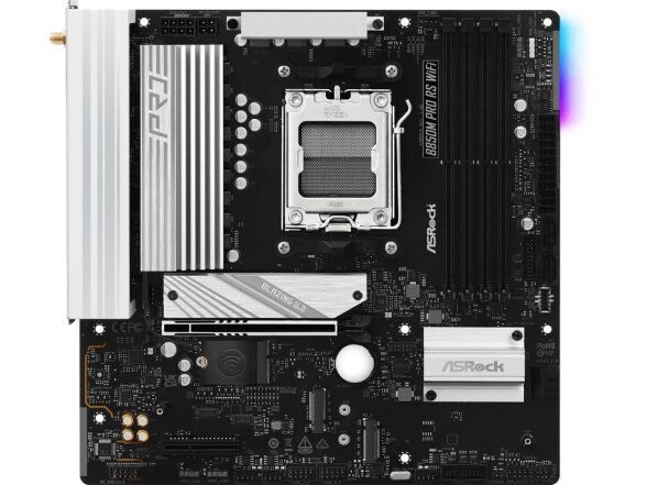 Mainboard|ASROCK|AMD B850|SAM5|Micro-ATX|Memory DDR5|Memory slots 4|1xPCI-Express 4.0 4x	|1xPCI-Express 5.0 16x|1xM.2|1xHDMI|1xDisplayPort|1xAudio-In|1xAudio-Out|1xMicrophone|4xUSB 2.0|3xUSB 3.2|1xUSB-C|1xRJ45|B850MPRORSWIFI 2