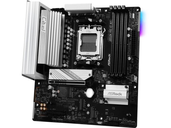 Mainboard|ASROCK|AMD B850|SAM5|Micro-ATX|Memory DDR5|Memory slots 4|1xPCI-Express 4.0 4x	|1xPCI-Express 5.0 16x|1xM.2|1xHDMI|1xDisplayPort|1xAudio-In|1xAudio-Out|1xMicrophone|4xUSB 2.0|3xUSB 3.2|1xUSB-C|1xRJ45|B850MPRORSWIFI 4