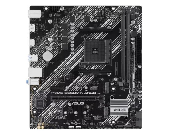 Mainboard|ASUS|AMD B550|SAM4|Micro-ATX|Memory DDR4|Memory slots 2|1xPCI-Express 3.0 1x|1xPCI-Express 3.0 16x|1xPCI-Express 4.0 16x|1xM.2|1xHDMI|1xDisplayPort|1xAudio-In|1xAudio-Out|1xMicrophone|2xUSB 2.0|4xUSB 3.2|1xPS/2|1xRJ45|PRIMEB550M-KARGB 1