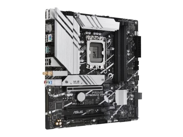 Mainboard|ASUS|Intel B760 Express|LGA1700|Micro-ATX|Memory DDR4|Memory slots 4|3xPCI-Express 4.0 16x|2xM.2|2xHDMI|1xDisplayPort|4xUSB 2.0|2xUSB 3.2|1xPS/2|1xRJ45|3xAudio port|PRIMEB760M-AWIFID4 1